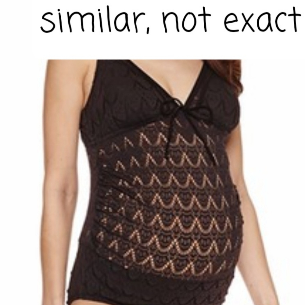 NWT ANA MATERNITY SEMI SHEER SWIM TOP SIZE XXL